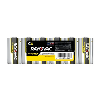 Rayovac Ultra Pro C Alkaline Batteries, 10-Year Shelf Life
