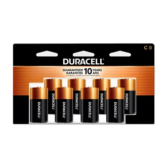 Duracell Coppertop C Batteries, 8/PK