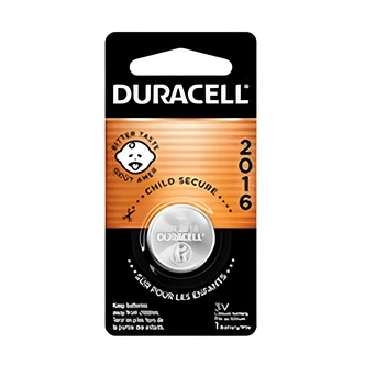 Duracell 2016 Specialty Lithium Coin Battery, Bitterant, 1/PK, 36/CT