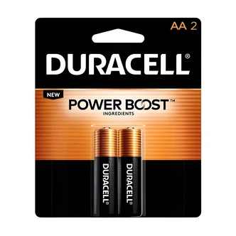Duracell CopperTop AA Alkaline Batteries, 2/PK