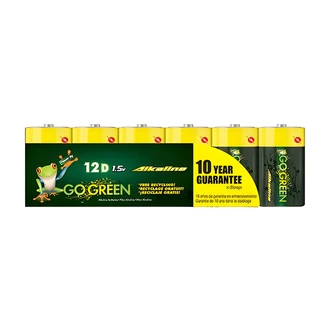 GoGreen Power Alkaline Batteries, 8/PK, 10 Year Shelf Life, Recyclable