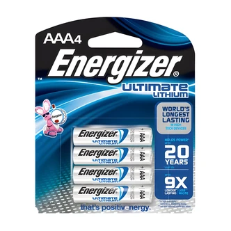 Energizer L92BP4 AAA Lithium Batteries, 4/PK