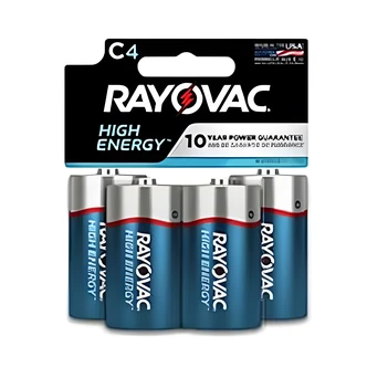 Energizer Rayovac Alkaline Batteries, 4/CD