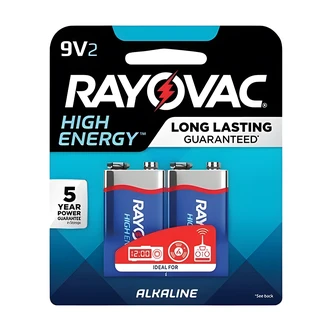 Energizer 9V Alkaline Batteries, 2/CT