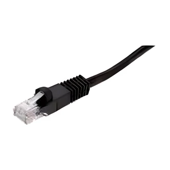 AmerTac Cat 5e RJ45 Network Cable, 14 ft, Black, Unshielded Twisted Pair