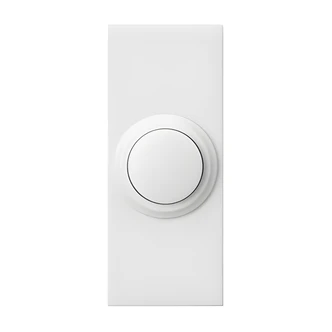 Globe Electric Wireless Push Button, White, Surface Mount, 150 Ft Range, For Heathco Wireless Chime