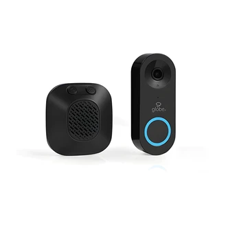 Globe Electric Wired Doorbell Camera Kit, 1080p, Night Vision, 2-Way Audio