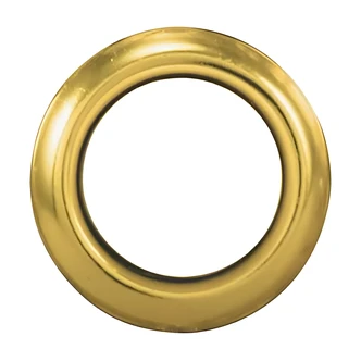 Globe Electric Wired Round Push Button, Recessed Mount, Gold Rim, Pearl White Center, LED Lighted, 0.625 in Hole