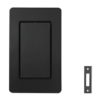 Globe Electric Wired Chime Kit, Black Plastic, Wired Push Button