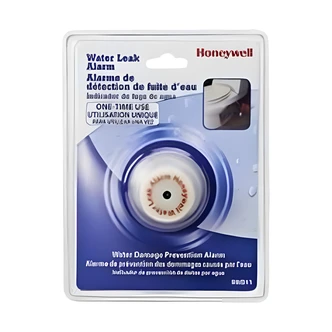 Ademco Water Leak Alarm, Spot Detector, Single-Use, Built-In Battery, 10 x 6 x 2 in