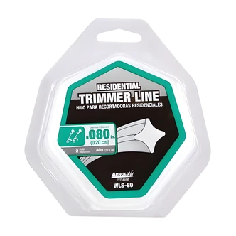Arnold Trimmer Line, 0.080 in, 40 ft, 4-Point Star, Nylon