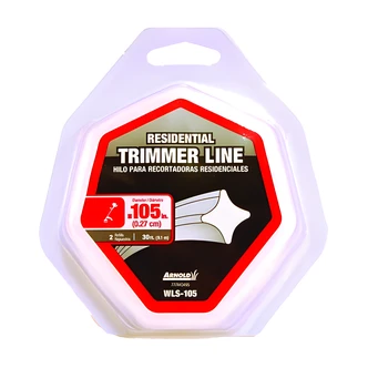 Arnold Trimmer Line, .105 in, 30 ft, 4-Point Star, Nylon