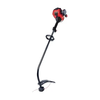 Troy-Bilt String Trimmer, 2-Cycle, Curved Shaft, 25cc Engine, Dual Line Bump Head, 16" Cutting Swath, 2 Yr Warranty