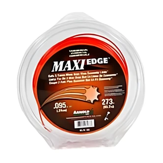 Arnold Maxi-Edge Trimmer Line, 0.095 in x 200 ft, Orange, 6-Point Star, Cutting Tool