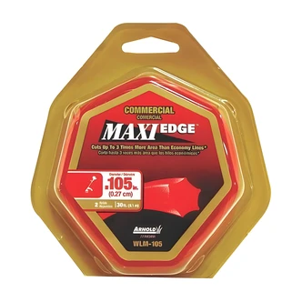 Arnold Maxi-Edge Trimmer Line, 105 in, Red, 6-Point Star, 2 Refills