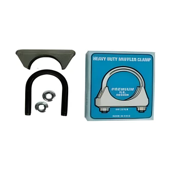 Highline-Warren Muffler Clamp, Heavy Duty, 2-1/2 in, Aluminized Steel