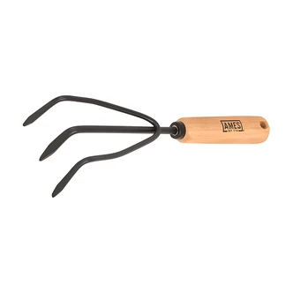 Ames True Temper Hand Cultivator, Wood Handle, 9" W x 10.5" D x 7" H