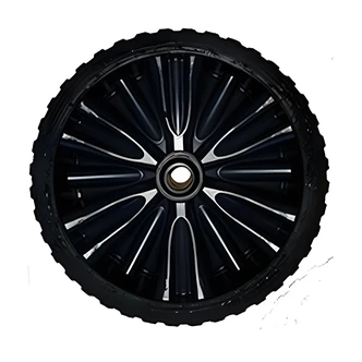 Martin Wheel Wheelbarrow Wheel, Flat Free, 15 in, Black, 5/8 in Bushings, 3/4 in Bushings Included