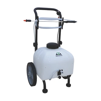 Valley Industries Cart Sprayer, Revolt Series, 9 Gal, Translucent Tank, 12 In Wheels, 15 Ft Hose, Pull/Tow