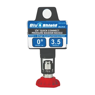 BluBird Industries Pressure Washer Nozzle, 1/4" Quick-Disconnect, Red, 15 Spray Tip