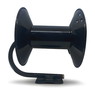BluBird Hose Reel, Wall/Workbench Mount, Heavy Duty, 18-Gauge Powder Coated Steel, Brass Swivel, 11.5 W x 12.5 D x 13 H
