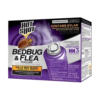 Hot Shot Bed Bug and Flea Fogger, 3/CT, 4 oz Cans
