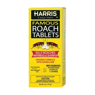 P.F. Harris Famous Roach Tablets, Roach Killer, Odorless, Biodegradable, 6 oz Box