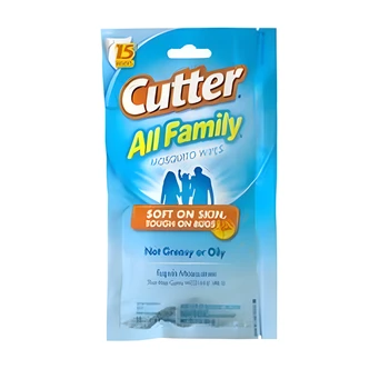 Spectrum Mosquito Wipes, 7% DEET, Cooling Clean Scent, Controlled Application, 8" W x 8" D x 10" H