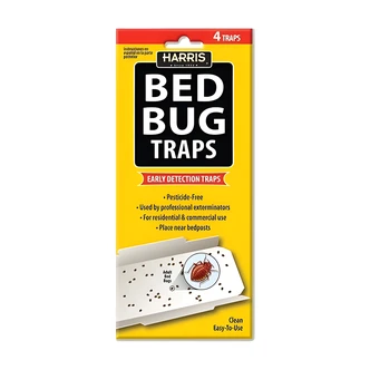 P.F. Harris Bed Bug Traps, All Natural, Pesticide Free, Residential and Commercial Use, 4/PK