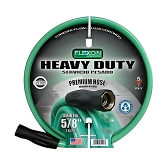 Flexon Heavy Duty Forever-Flow Hose, Kink Free, 5/8" x 75 ft, Guard-N-Grip Connector