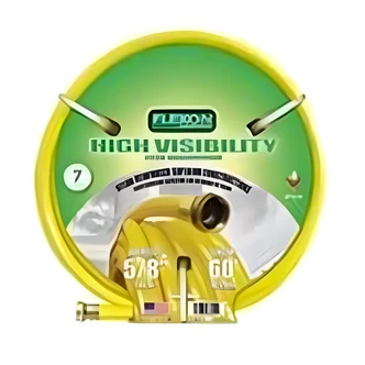 Flexon Hi-Viz Garden Hose, Yellow, 5/8" x 60 ft