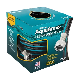 Gilmour Aqua-Armor Hose, Drinking Water Safe, 50% Lighter, Abrasion Resistant, 19.5 W x 19.75 D x 9.5 H