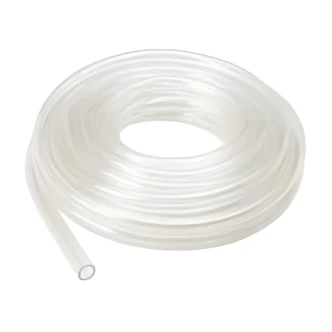 B&K / Mueller Industries Clear Vinyl Tubing, 1/2 in x 3/8 in x 100 ft, 19-55 PSI, 175 F, Not For Ice Makers
