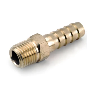 Anderson Metals Hose Barb Low Lead, Barb X Male Pipe, 1/2" x 3/4", One Piece Construction