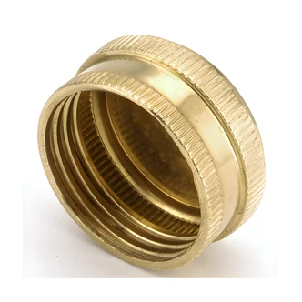 Anderson Metals Garden Hose Cap, 3/4 in I.D., Brass, Lead Free Compliant