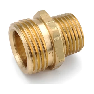 Anderson Metals Garden Hose Fitting, Low Lead Brass Adapter, 3/4 In Male Thread x 1/2 In Female Thread