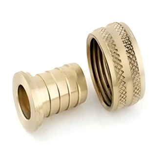 Anderson Metals Female Garden Hose Swivel, Barb X Female, Low Lead Brass, 3/4 x 3/4 in