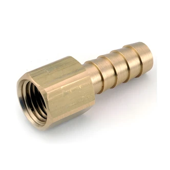 Anderson Metals Hose Barb, Low Lead, One Piece, Barb X Female Pipe, 5/16 In X 3/8 In