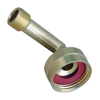 Larsen Supply Dishwasher Elbow, Female Garden Hose Thread Swivel, Brass, 3/4 in x 3/8 in Compression, Carded