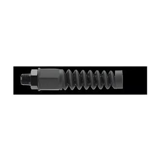 Flexzilla Pro Air Hose Reusable Fitting, 1/4", Anodized Aluminum, Spiral Bend Restrictor, for Flexzilla Hose