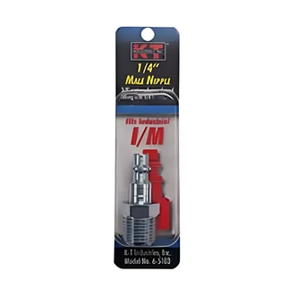 KT Industries Industrial Nipple, 3/8 in M NPT, 1/4 in, Zinc Plated Steel