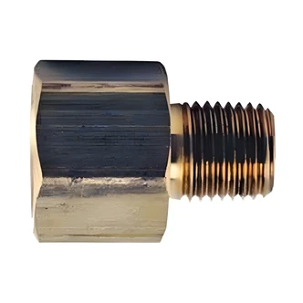 KT Industries Reducer, Brass, 3/8 in Female x 1/4 in Male NPT, 1/CT