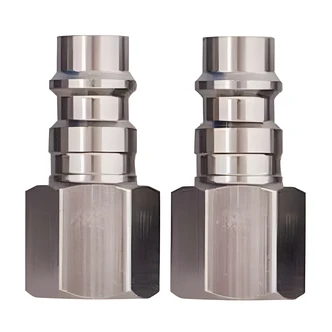Highline-Warren Hi Flo Female Plug, 1/4 In, 2/PK, Aluminum
