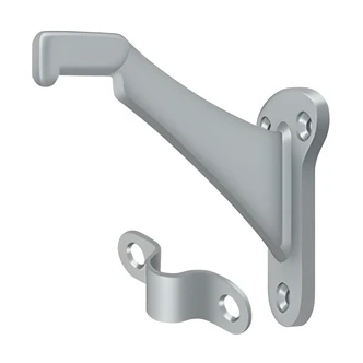 Abuyerldney Company Handrail Bracket, 3-1/2 in, Heavy Duty, Black, Die Cast Zinc, Mounting Hardware Included
