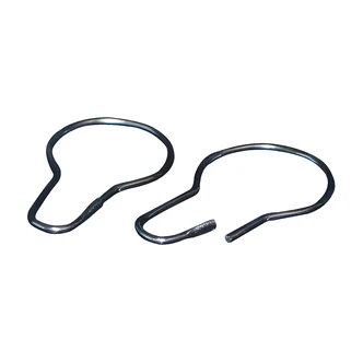 Kenney Shower Curtain Rings, Chrome Silver Steel, 12/PK