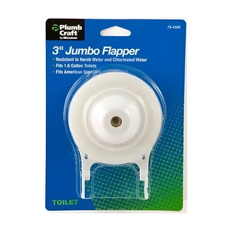Homewerks 3" Jumbo Flapper, Bathroom Hardware, 7.75 W x 2.5 D x 5.6 H in