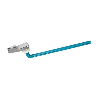 Danco Tank Lever, For Mansfield, 9 in Blue Plastic Arm, Chrome Finish Handle, Used With WaterSaver Flush Valves 208, 209