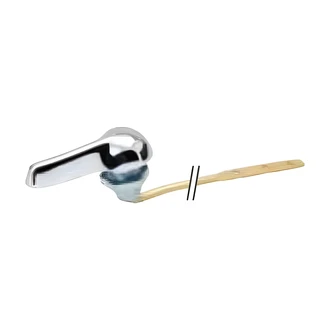 B&K Tank Lever, Chrome, Die Cast, Brass Rods, 2" W x 11.25" D x 1.25" H