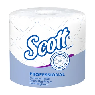 Scott Bath Tissue, 2-Ply, Standard Roll, 550 Sheets/Roll, 80/CS
