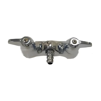 B&K Bath Faucet, O Pattern, 3/4 in Male Threaded Inlet, Brass, Chrome Finish, 5.5 in W x 3.5 in D x 2.5 in H